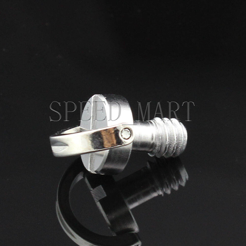 5PCS 1/4" D-Ring Screw Stainless Steel Camera Tripod Monopod Quick Release Plate