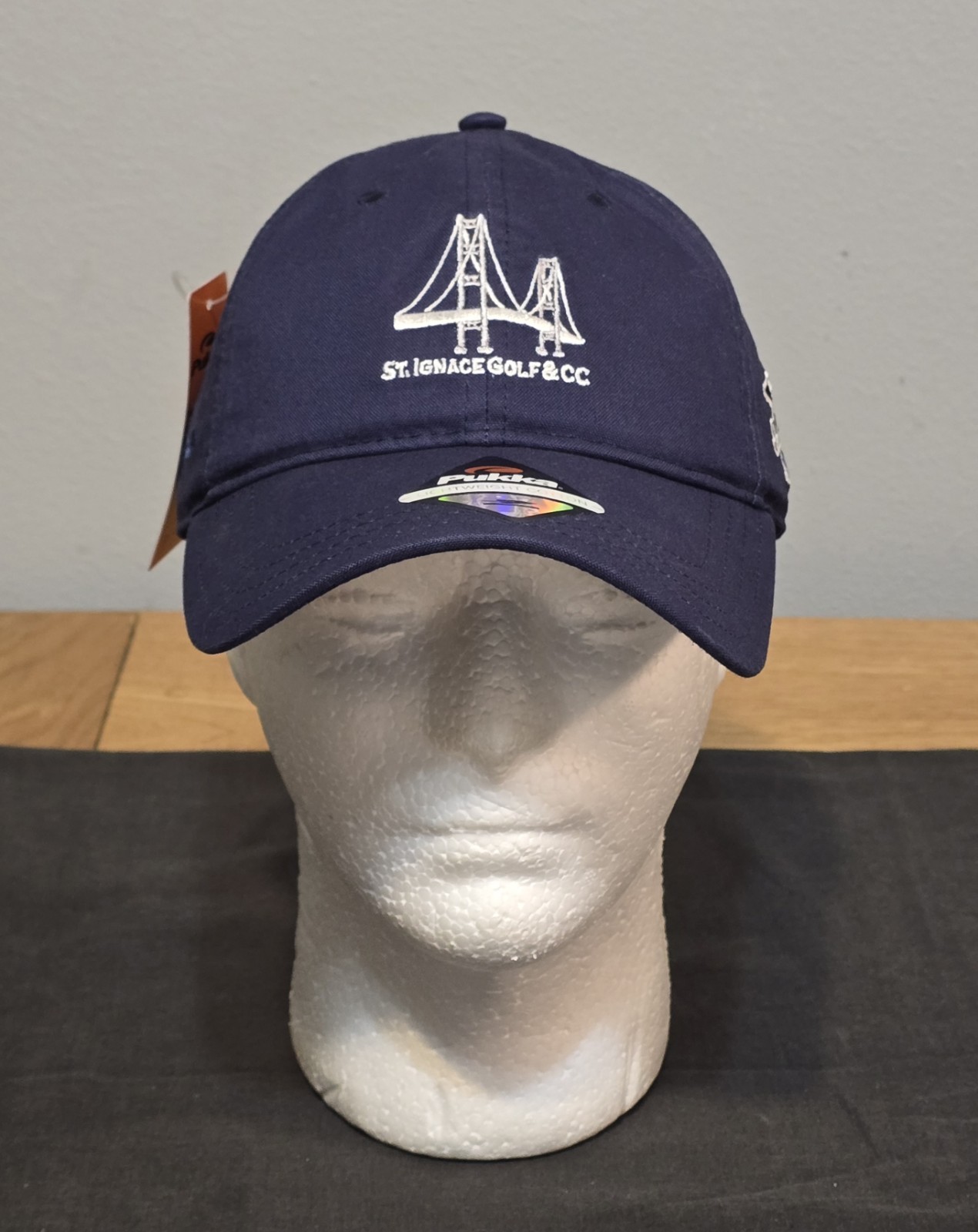 St. Ignace MI Golf & Country Club Hook & Loop Back Adjustable Hat Cap UP