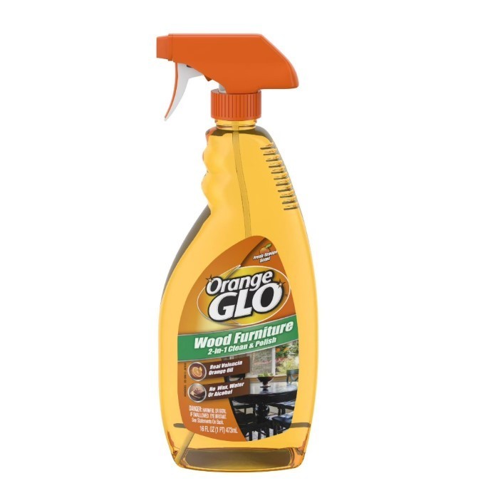 Orange Glo Wood Cleaner Polish Spray 16 oz 2-in-1 Furniture Care Shine
