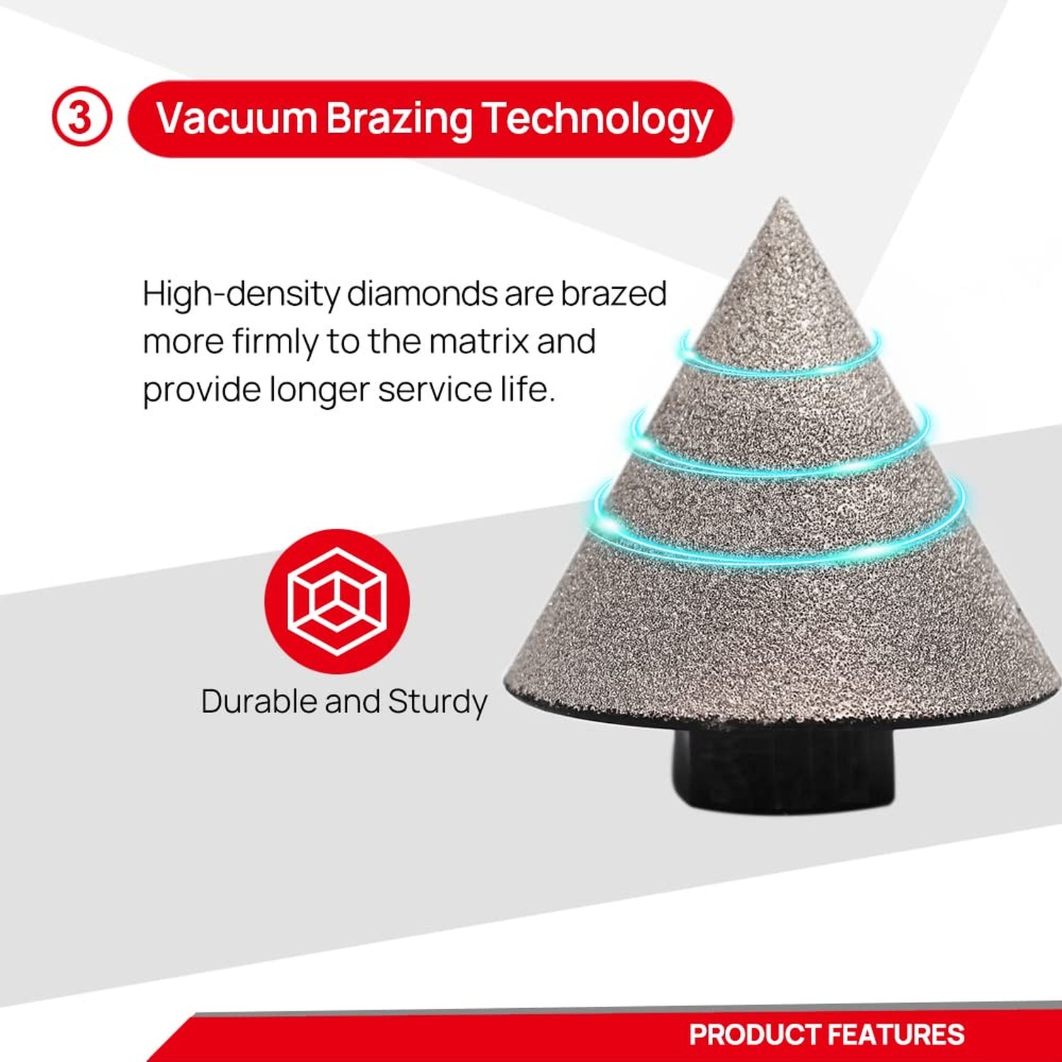 DT-DIATOOL Diamond Beveling Chamfer Bits for Granite Marble Tiles Existing Ho...