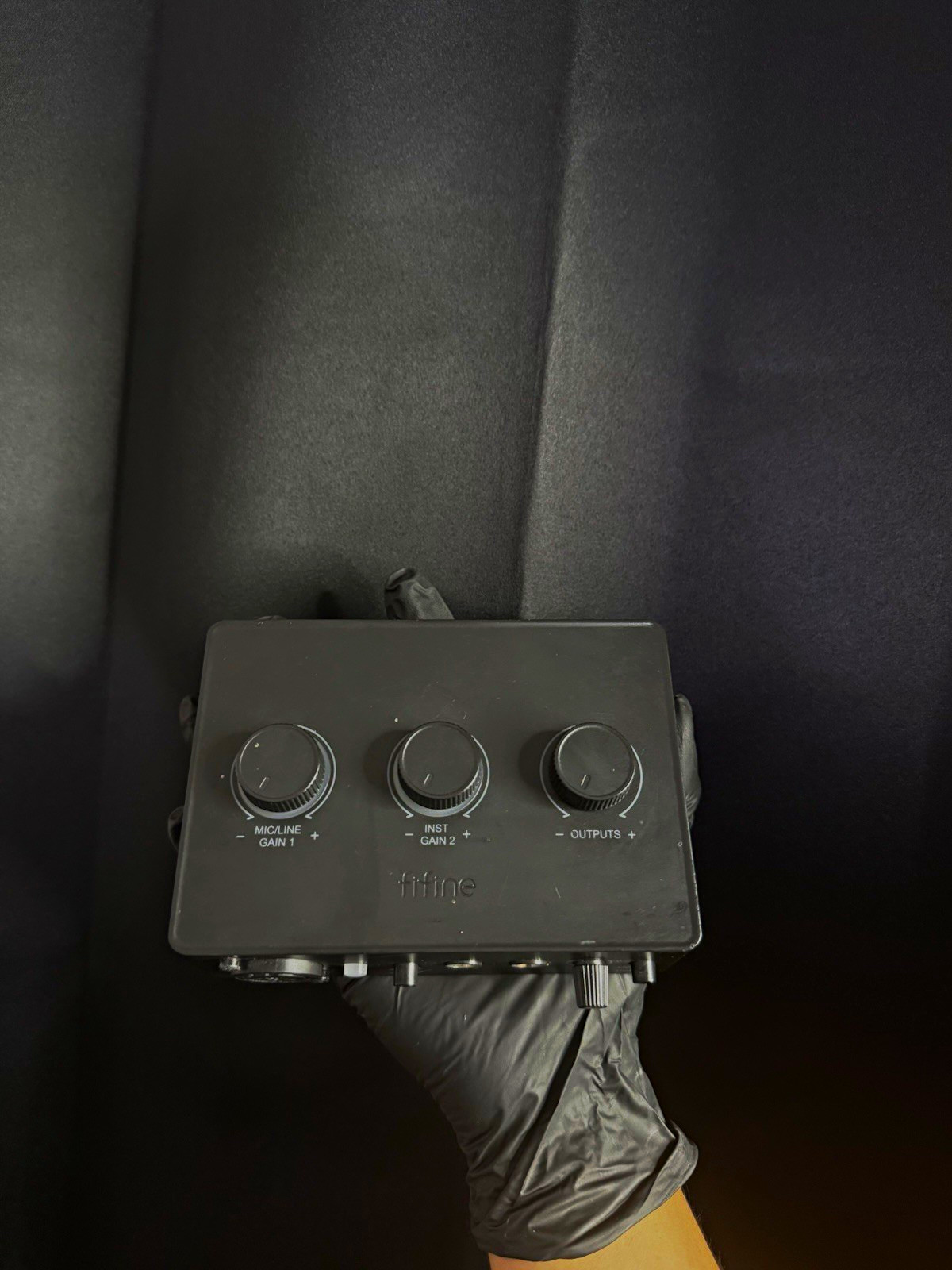 FIFINE USB-C Audio Interface w/ XLR Input 48V Phantom Power Direct Monitor