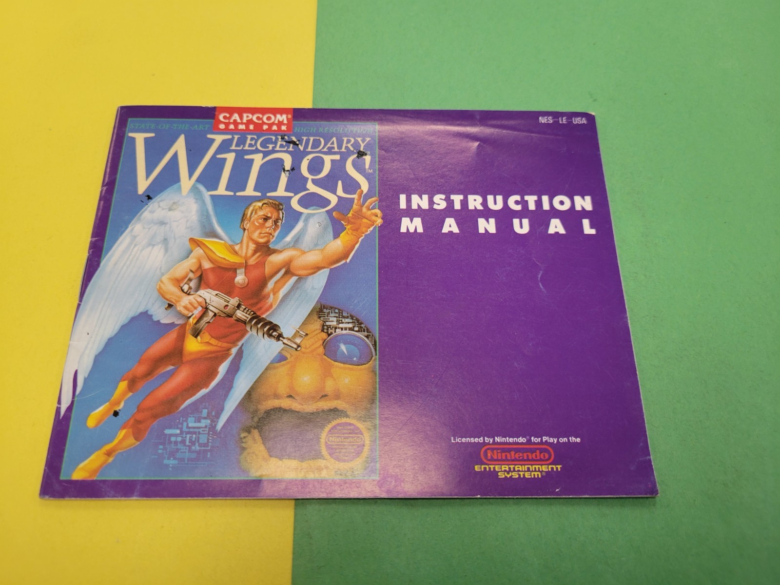 legendary wings Nes manual Nes-le-usa