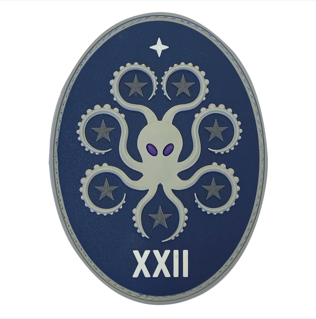GENUINE U.S. U.S SPACE FORCE PVC PATCH 22ND SPACE OPERATIONS SQUADRON WITH HOOK