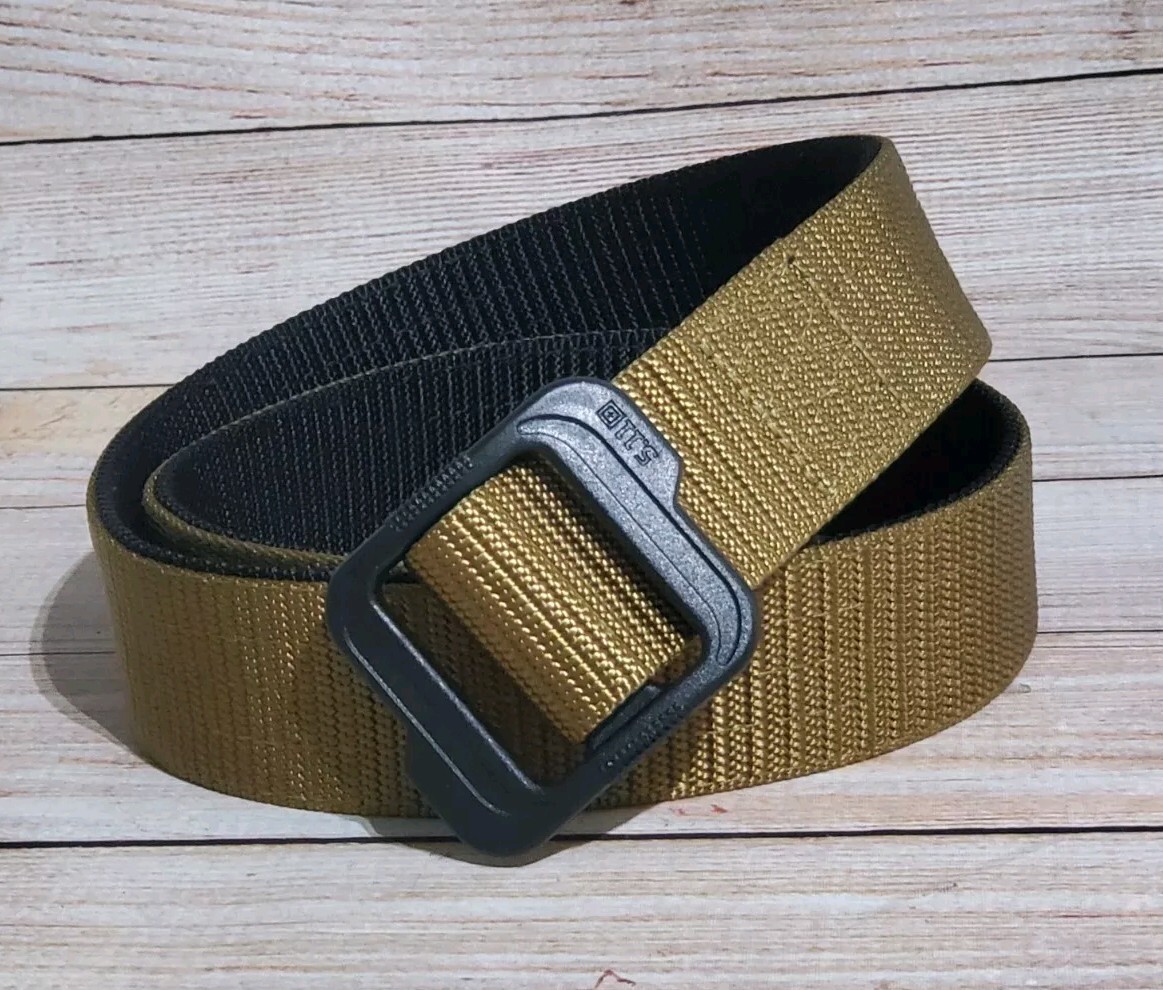 5.11 Tactical Double Duty Reversible Belt Men's Small 1.5" Coyote & Black 59568