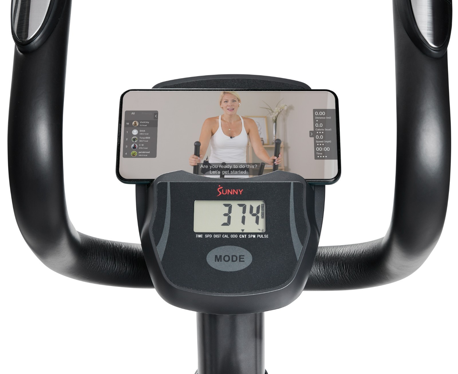Smart Compact Magnetic Upright Elliptical Machine with Pulse Sensor Fully Body