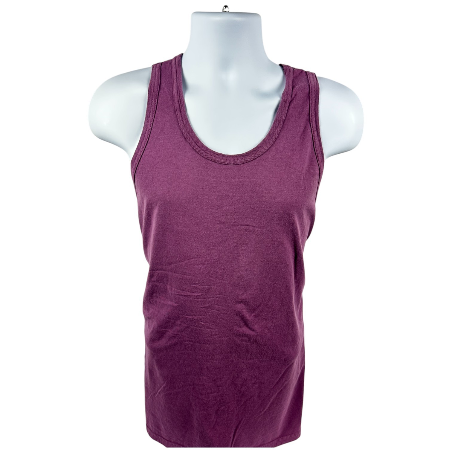 Men's ComfortWash by Hanes Garment-Dyed Unisex Tank Top (Purple Plum Raisin)