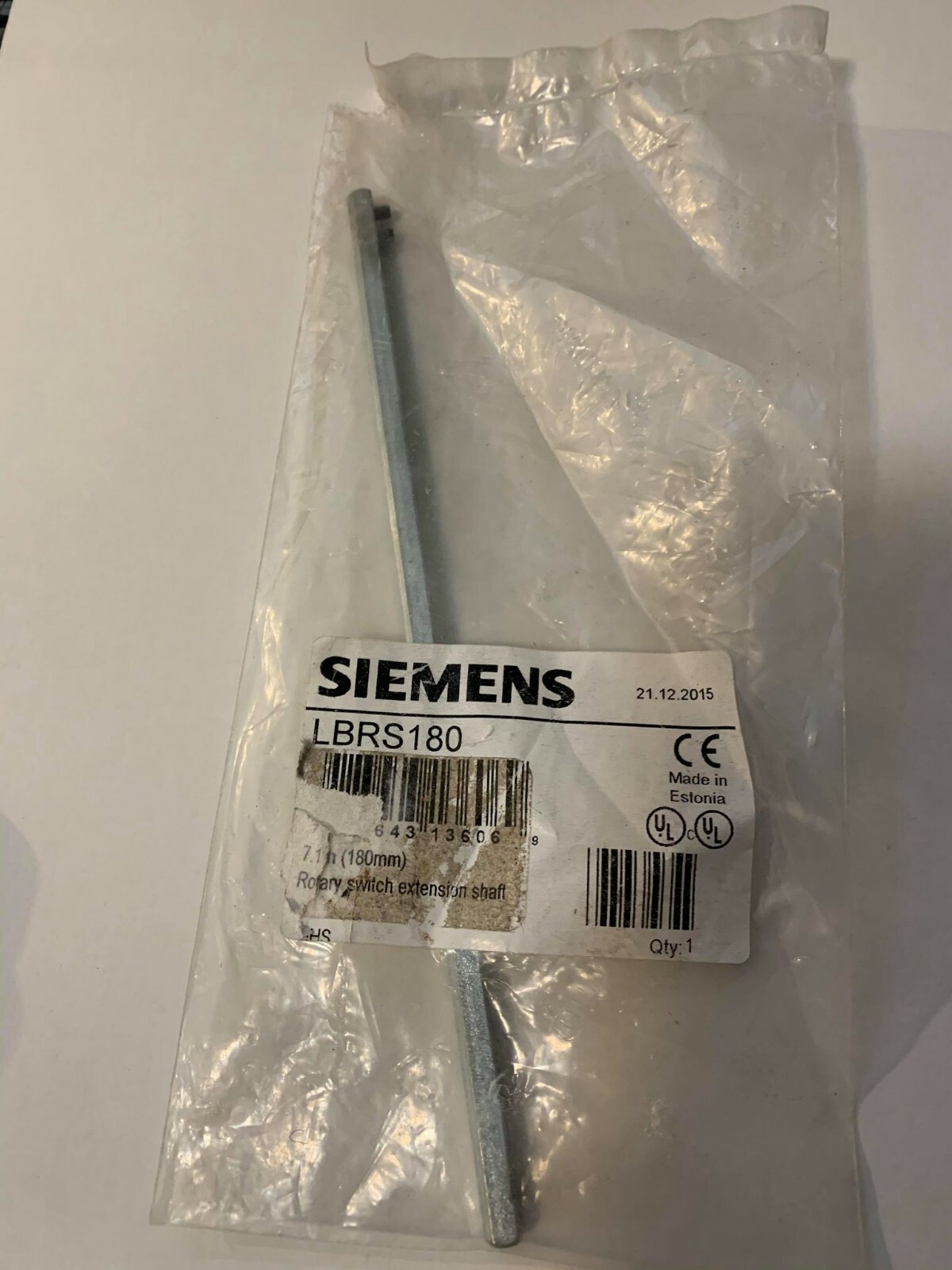 NEW Siemens LBRS180 Roatry Switch Extension Shaft 7 in (180mm)