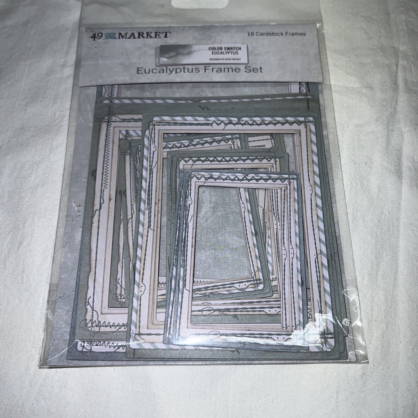 49 & Market Eucalyptus Frame Set 18 Pcs Scrapbooking