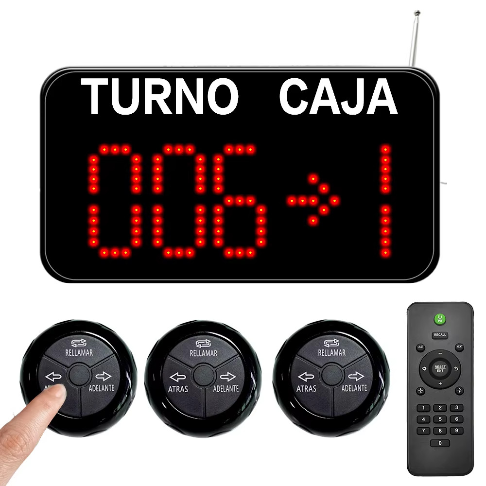 Take A Number System Wireless Remote Call Queue Number Display KIT Management
