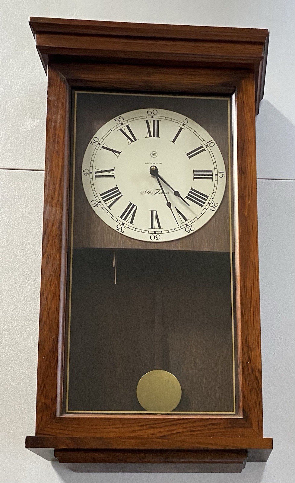 Seth Thomas “Georgetown” Electronic Strike Wall Clock