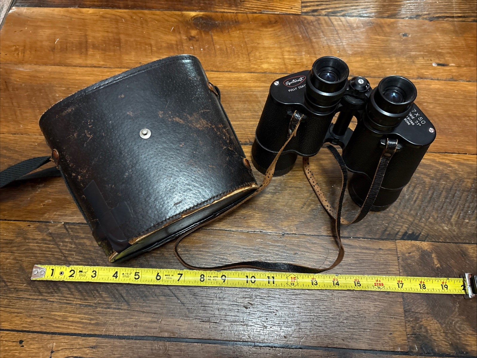 Vintage Sportcraft 7x50 Binoculars Field 7.1 No 61395 Japan J-b096