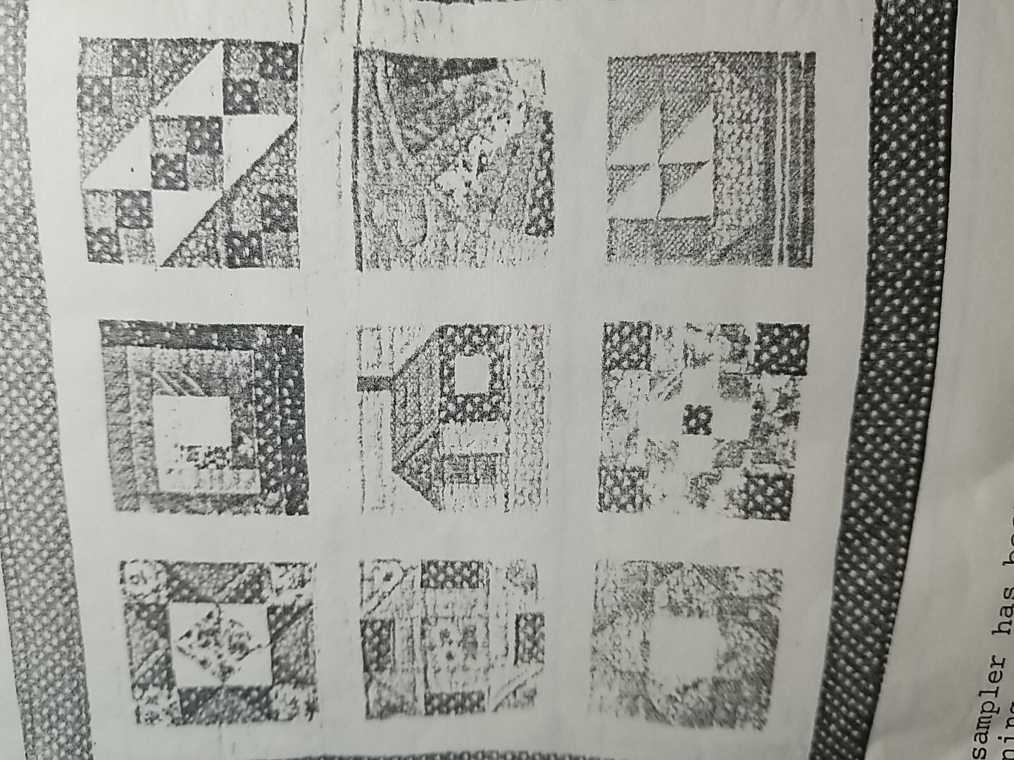 1989 Quilted Sampler 28" Uncut