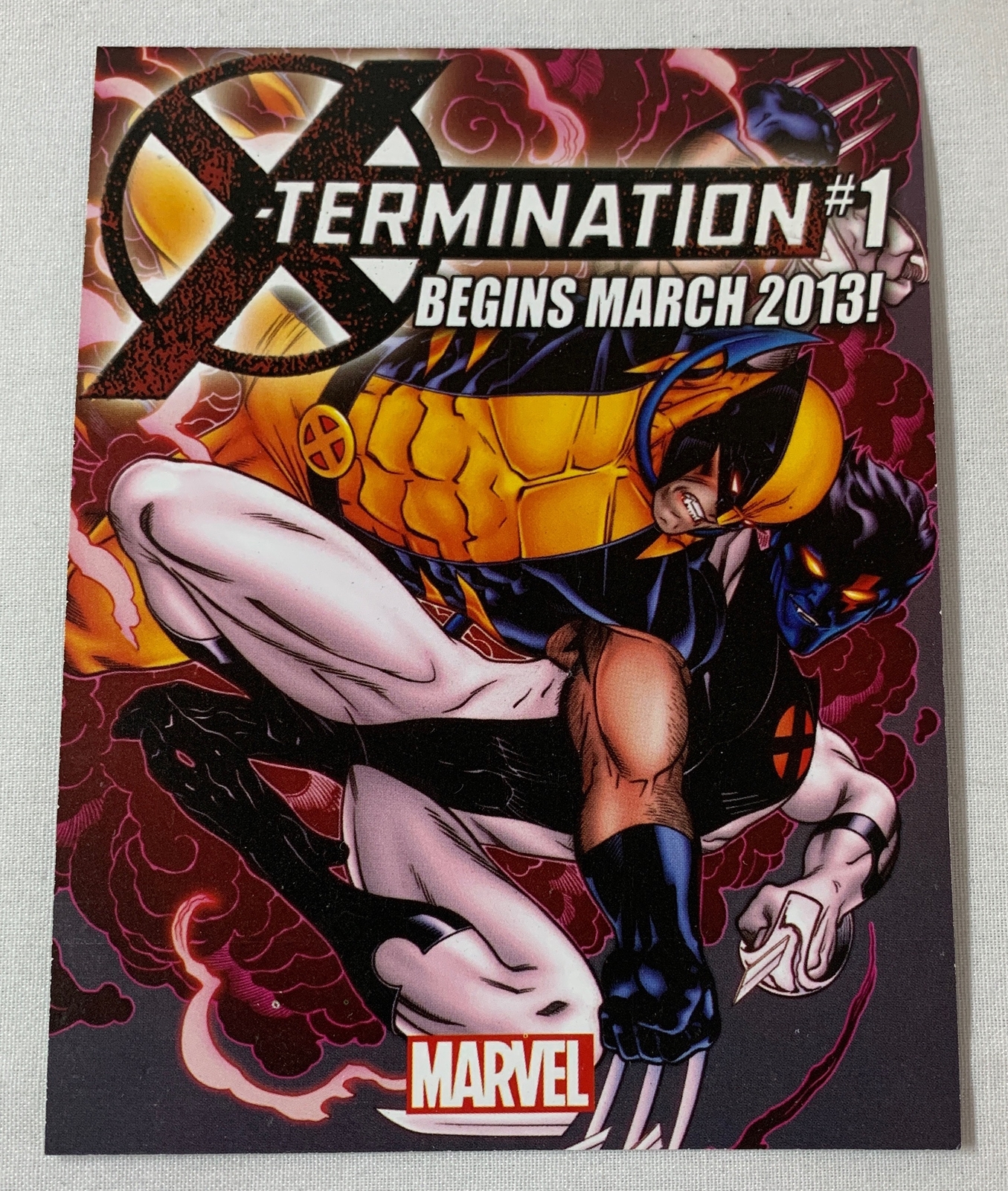 2013 4.25x5.5 Marvel Comics promo card ~ X-TERMINATION #1