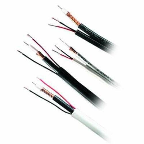 Honeywell Genesis 50131001 RG59/U Siamese Cable, White [1000']