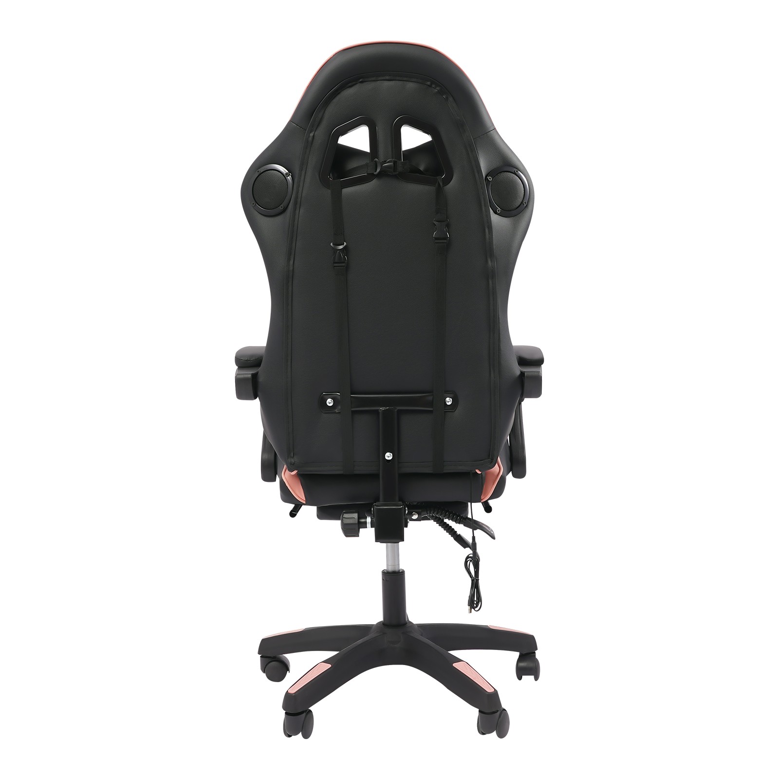 Pink Gaming Chair Adjustable Swivel Task Chair Ergonomic Computer Chair w/ Wheel