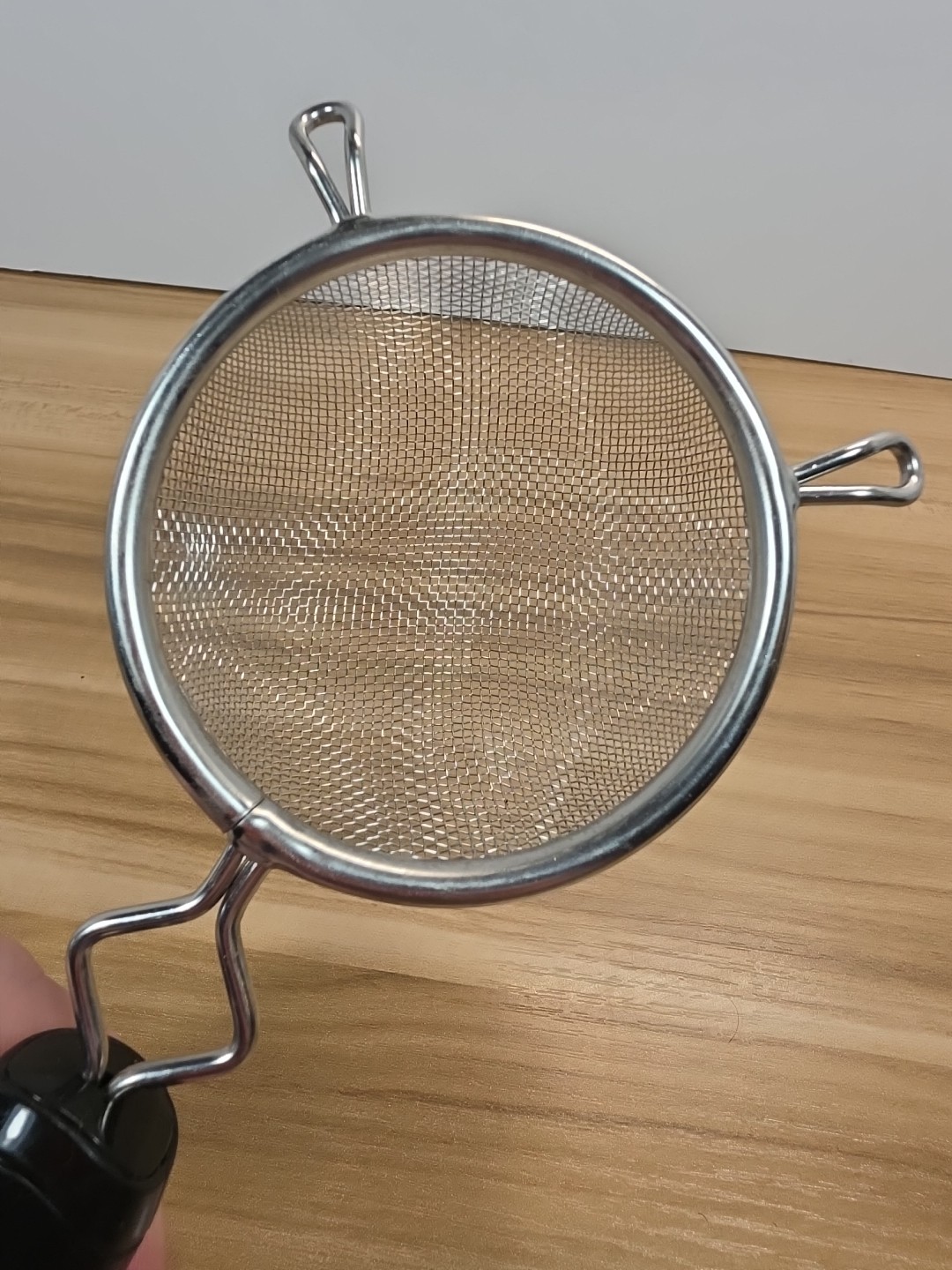 Good Cook Silver/Black Aluminum Mesh Strainer