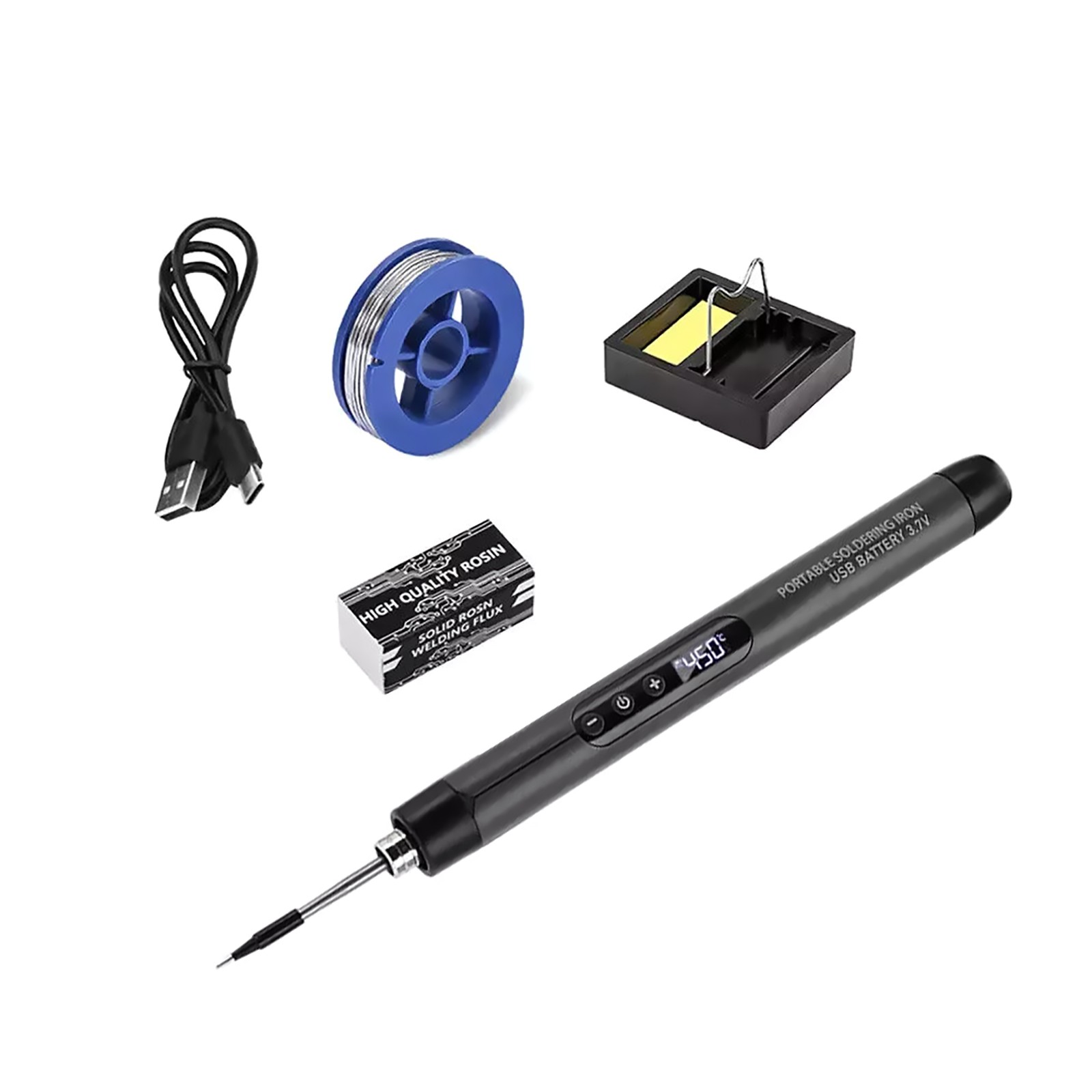 USB Soldering Iron W/LED Digital Display Portable Welding Tool Plug-and-play