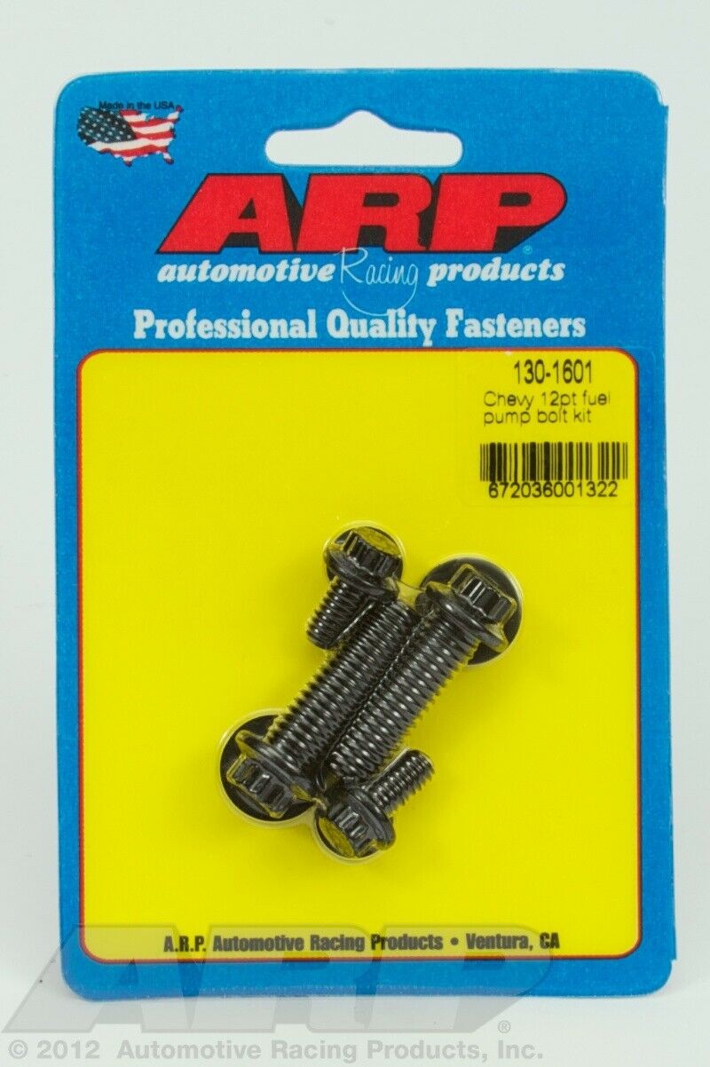 ARP 130-1601 Black For Chevy 12pt fuel pump bolt kit
