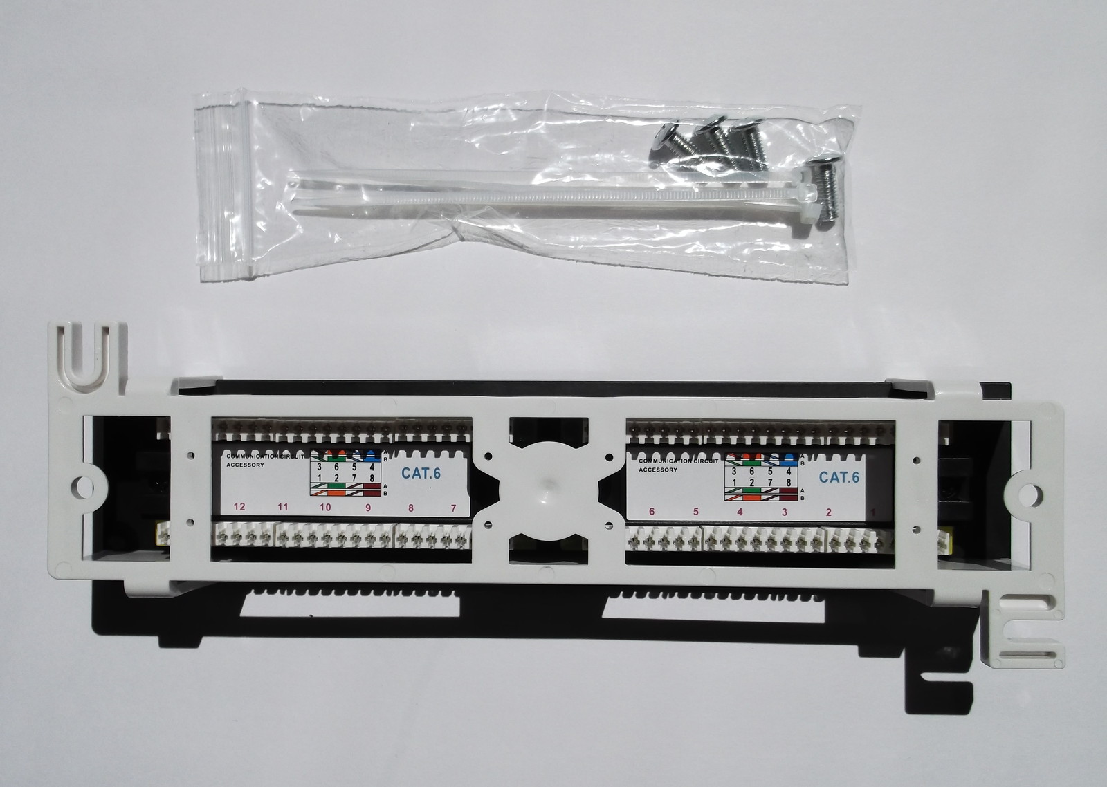 Cat6 12 Port Patch Panel 2 Pcs Pack Free Shipping Tuff Jacks Quality