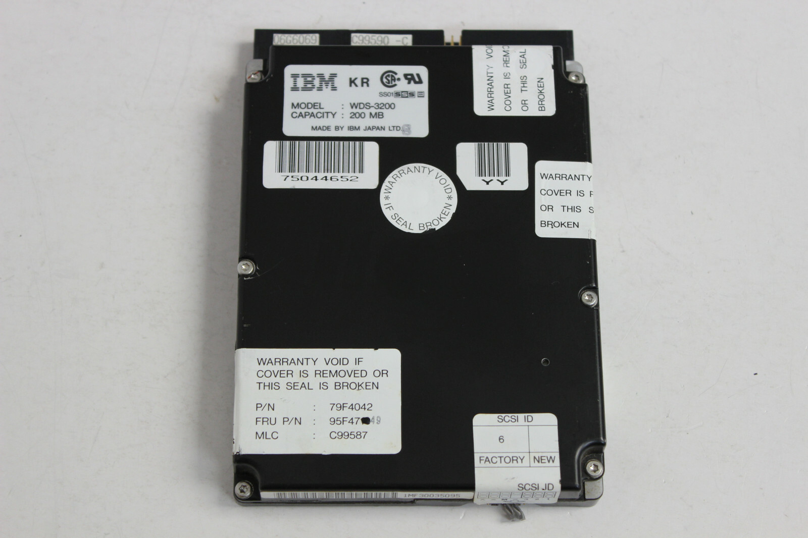 IBM 95F4749 200MB 3.5 50 PIN SCSI HARD DRIVE 79F4042 WDS-3200 WITH WARRANTY