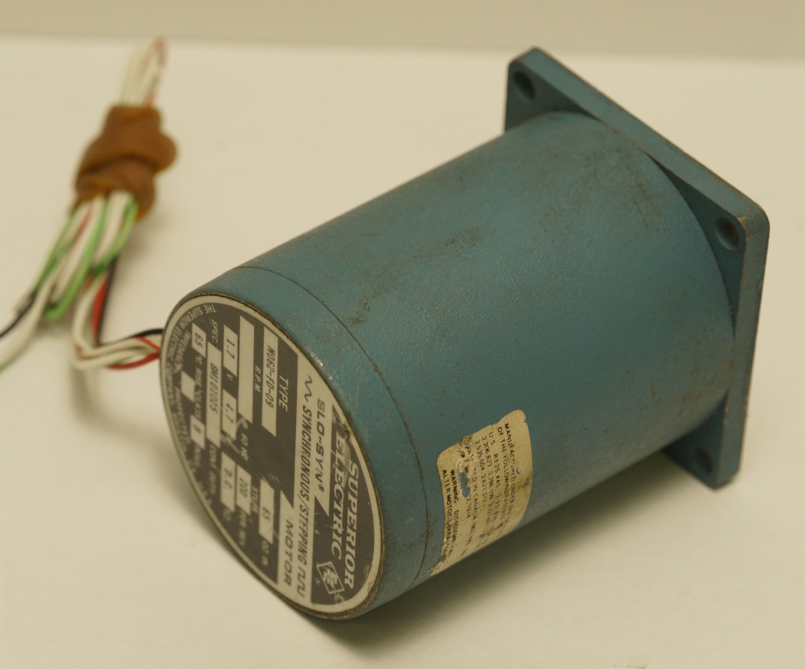 Superior Electric M062-FD-09 SLO-SYN Synchronous Stepper Motor 65Oz/in 200 Steps