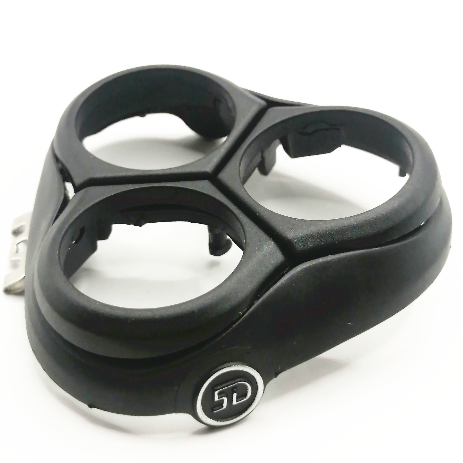 Black Shaver Head Holder Cover For Philips Razor S3311 S3332 (Side Silver)