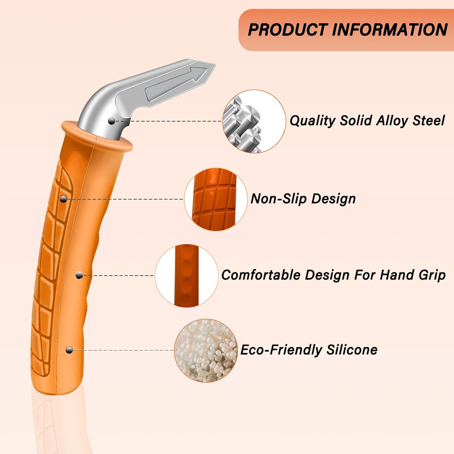 2 Pack Car Handle Assist for Elderly Door Easy Sit to Orange