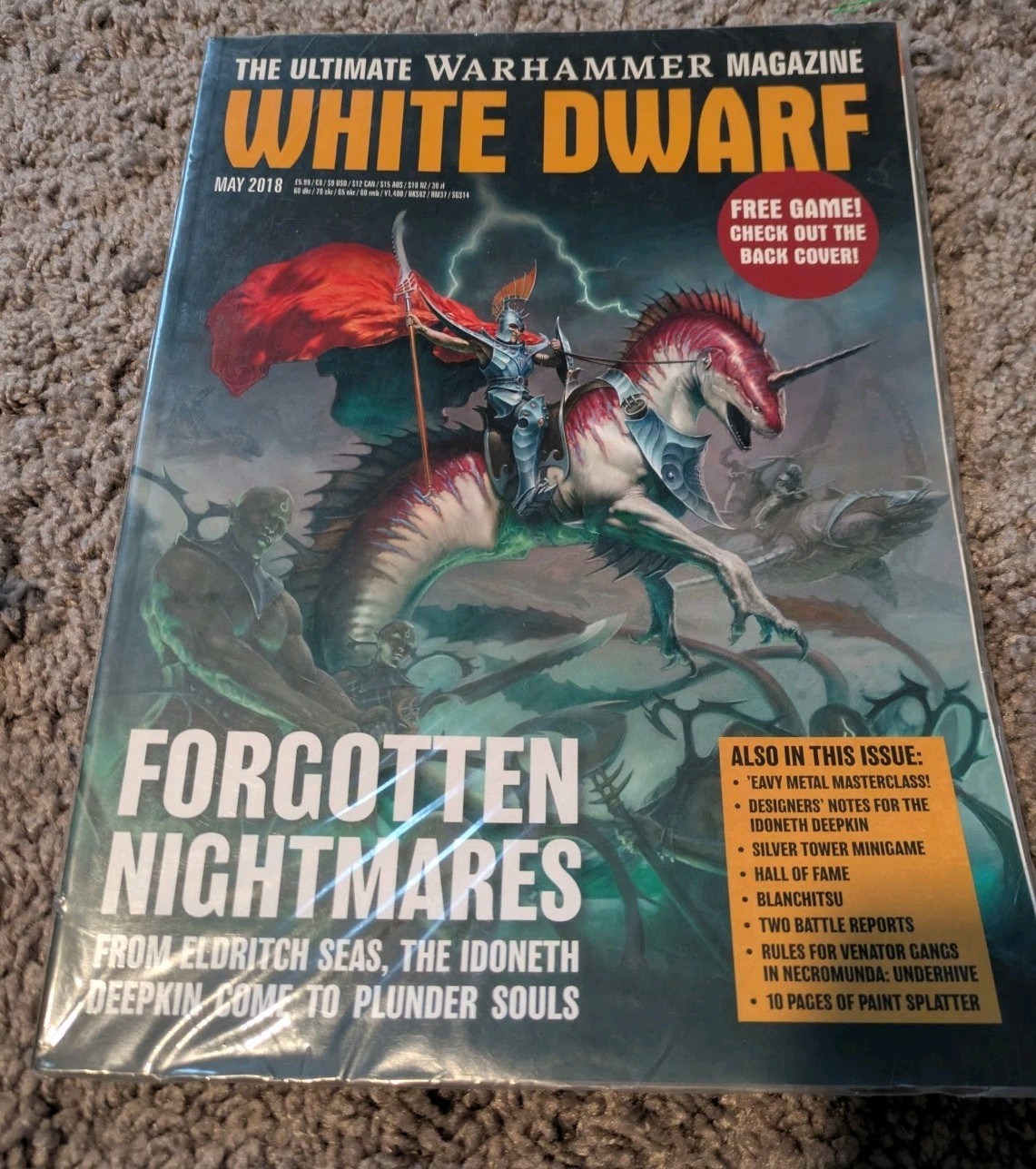 White Dwarf Magazine May 2018 Warhammer Games Workshop Softcover - Sealed