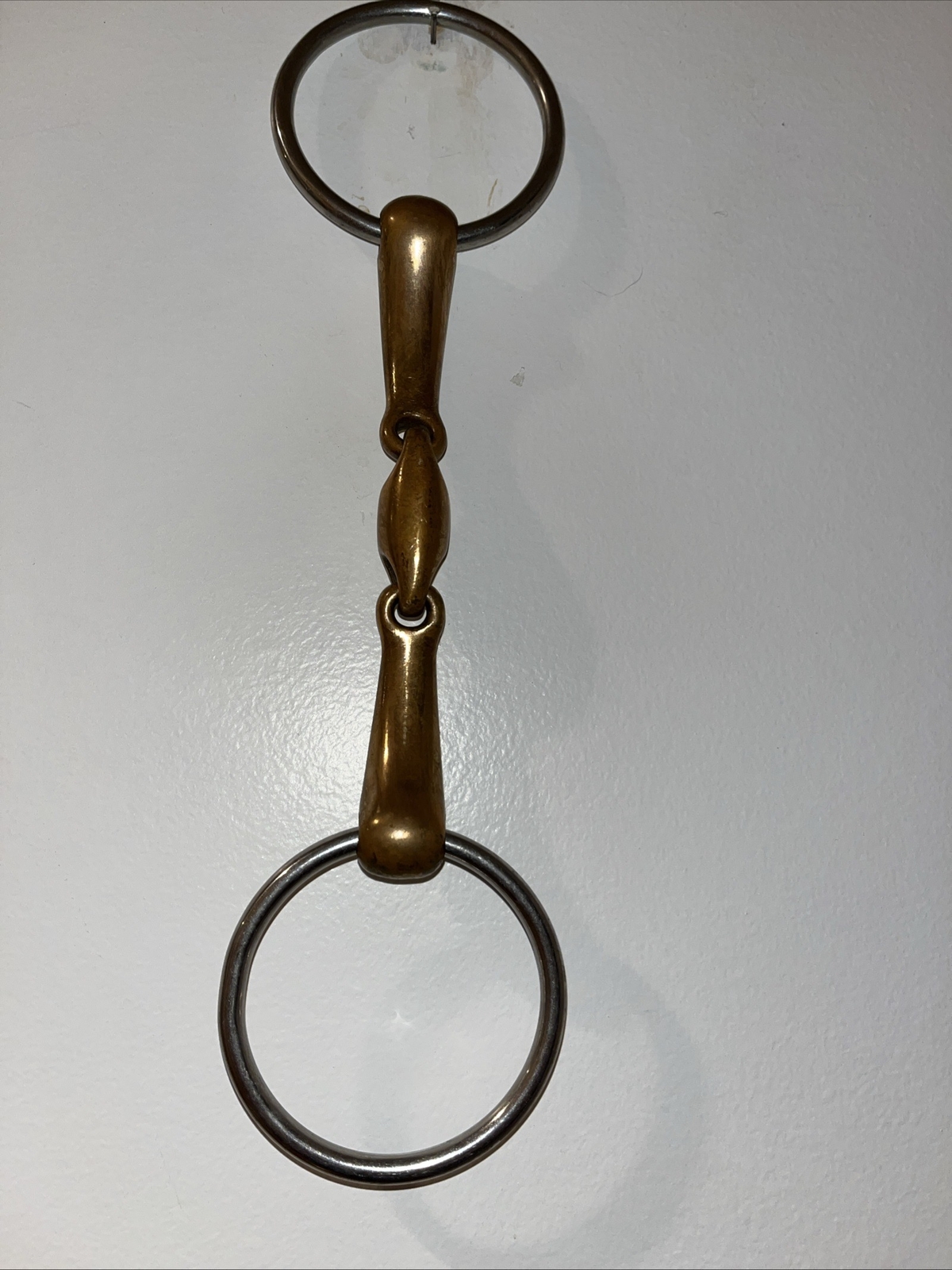JP Korsteel Stainless Steel Copper Mouth Oval Link Loose Ring Snaffle Bit, 5.5"