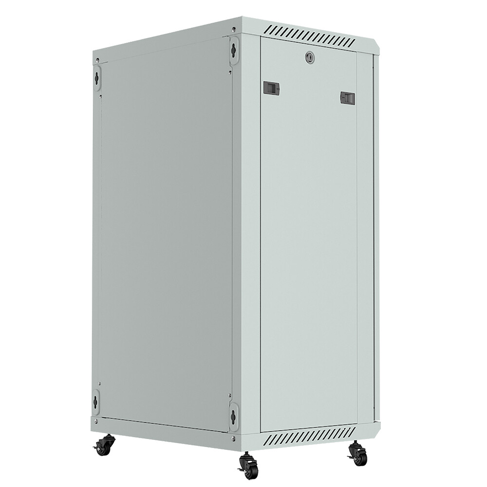 18U Wall Mount Server Rack Data Enclosure Network Cabinet GRAY IT 24" Depth
