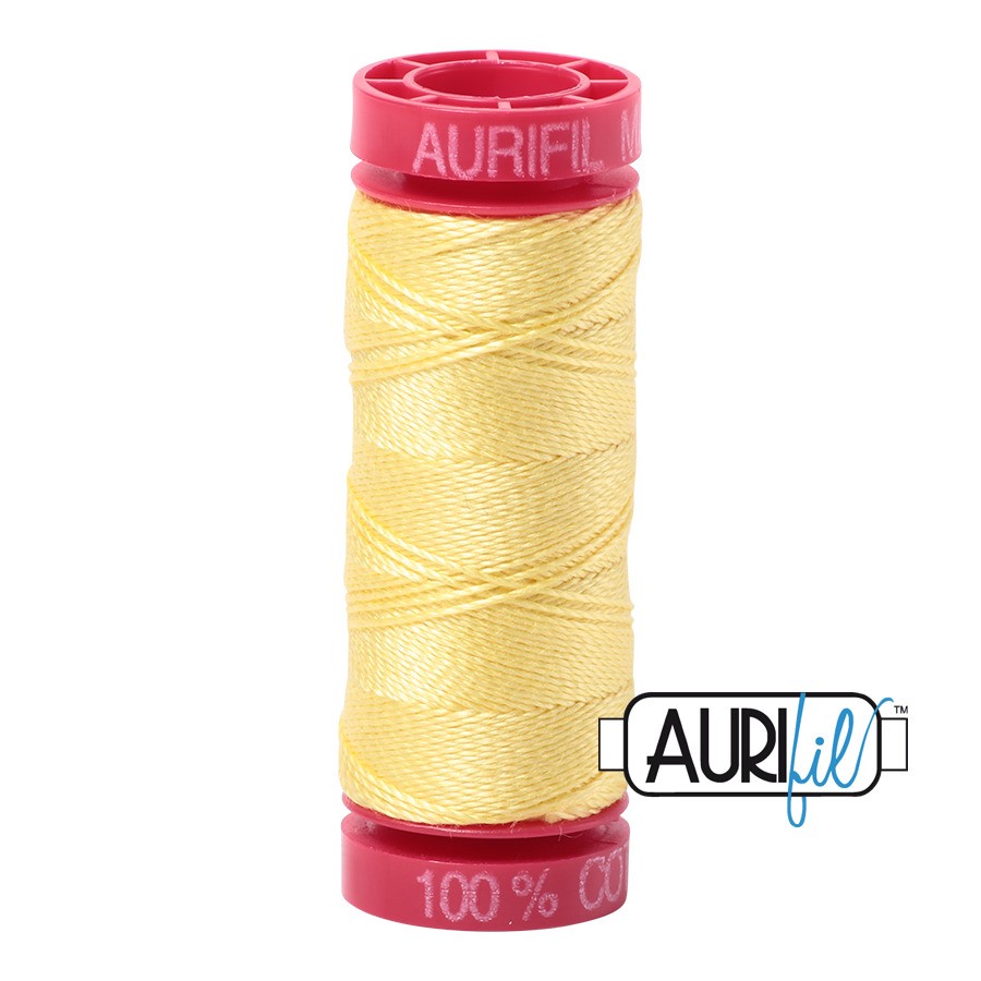 Lemon 2115 | 12wt Small Spool 50M / 54Y | Aurifil