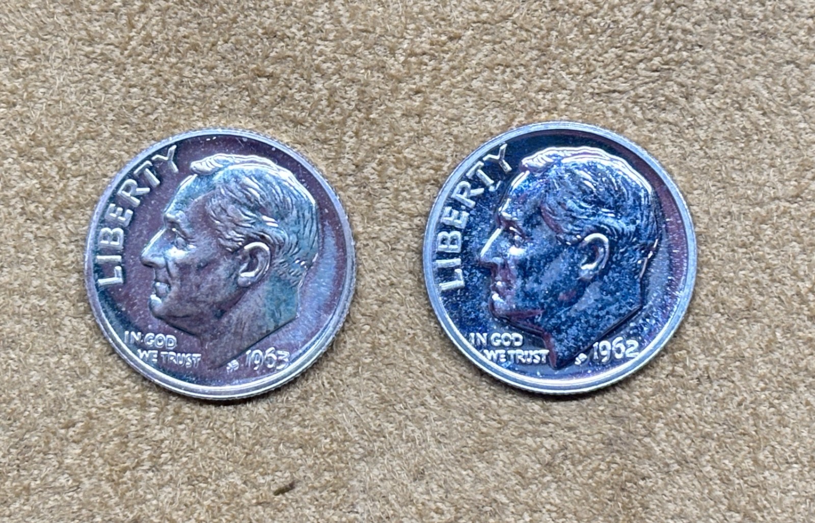 1962+1963 ROOSEVELT PROOF DIMES