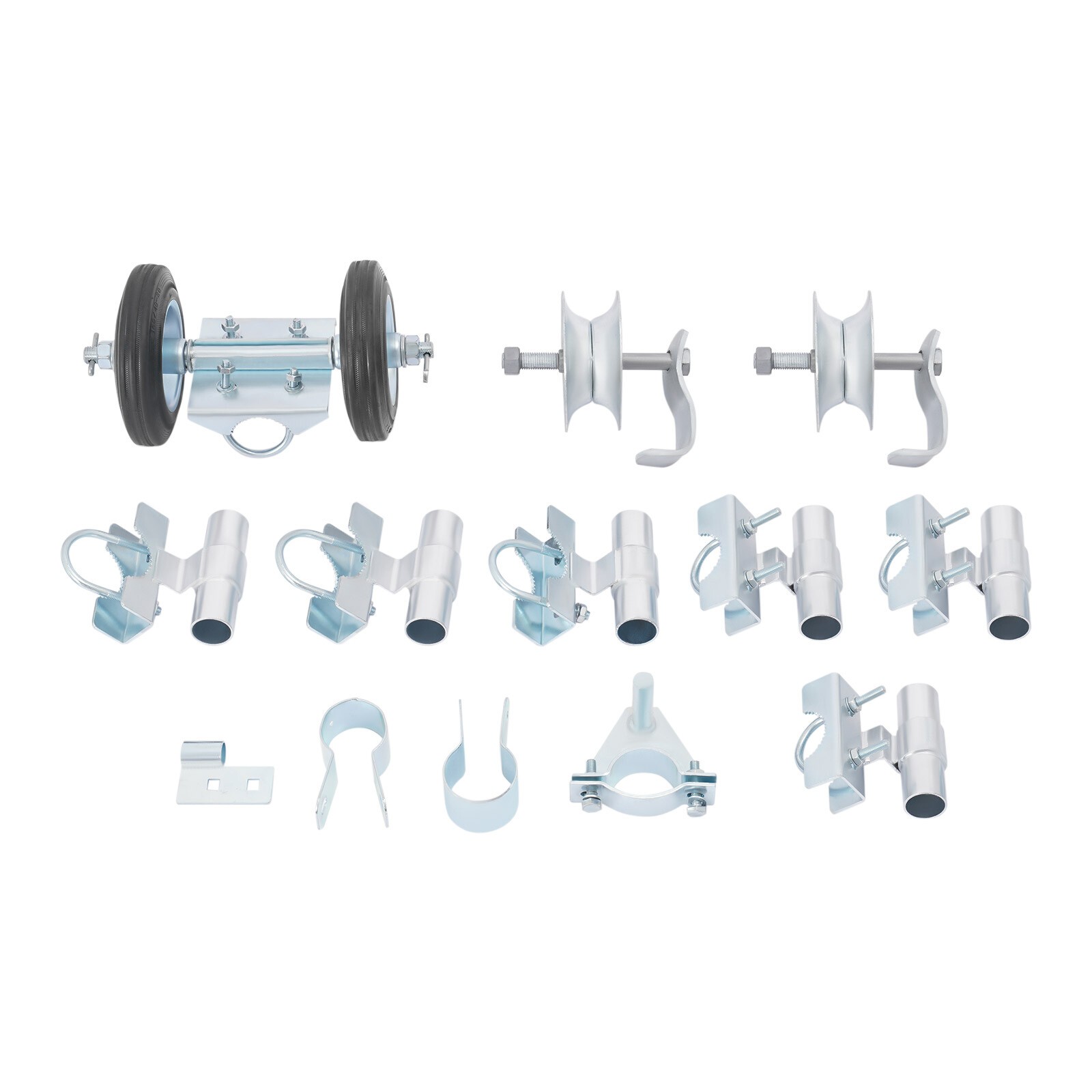 272kg/600 lbs Rolling Gate Hardware Heavy Duty Sliding Gate Rollers Wheels Kit