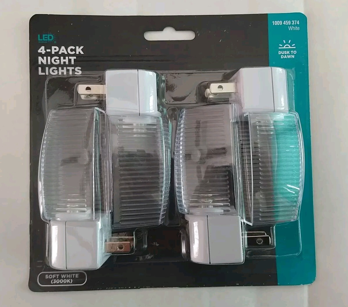 3.47 In. Plug-In   Automatic Dusk to Dawn Warm White LED Night Light