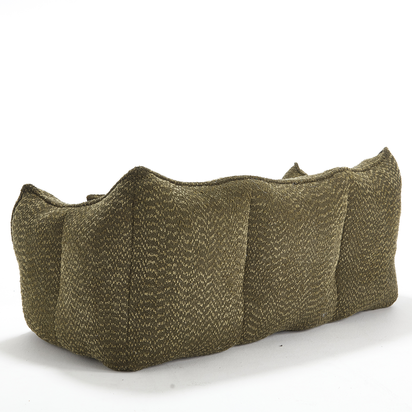 Bean Bag Chairs Lazy Sofa recliner high resilience foam core 2people Olive Green