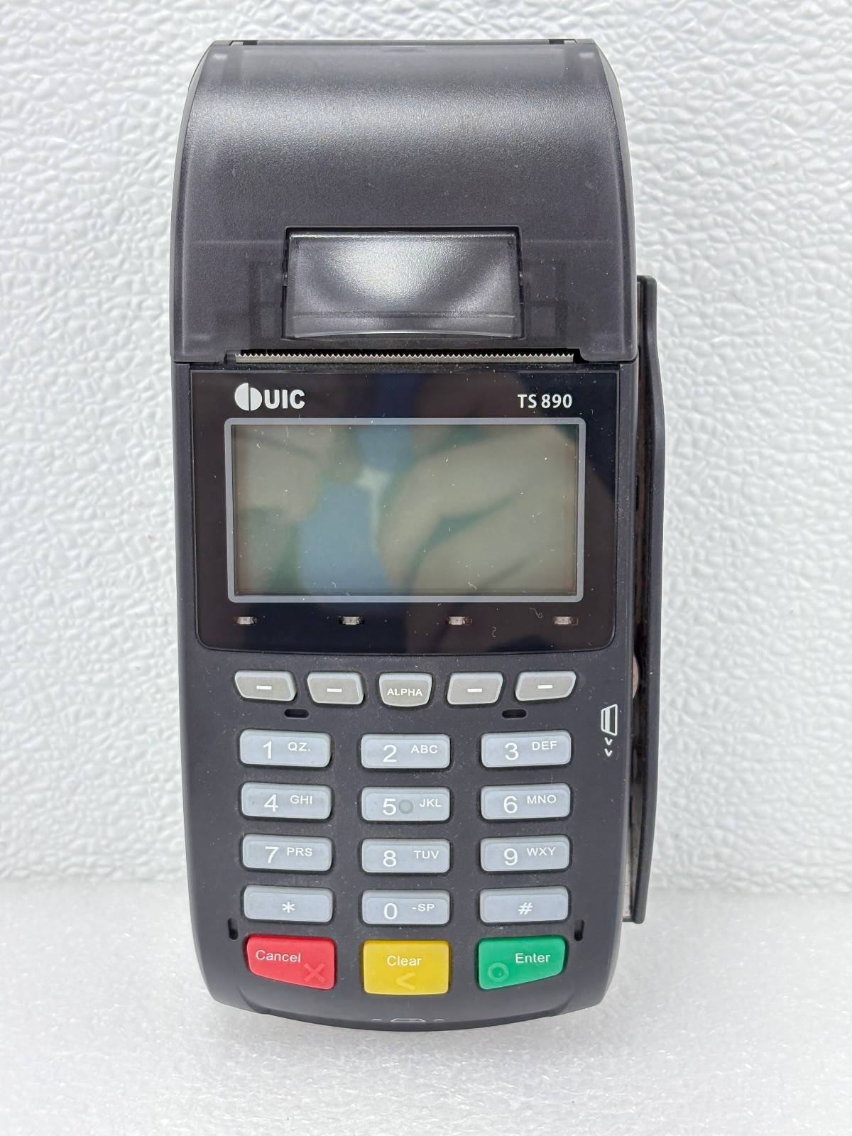Pre Owned | UIC TS890 Credit Card Payment Terminal POS Reader Only - Black