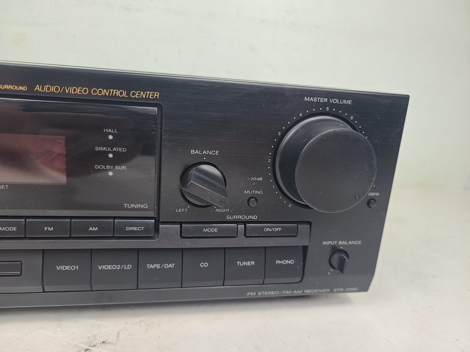 Sony STR-D590 AM-FM Stereo Receiver A/V Control Center (TESTED)
