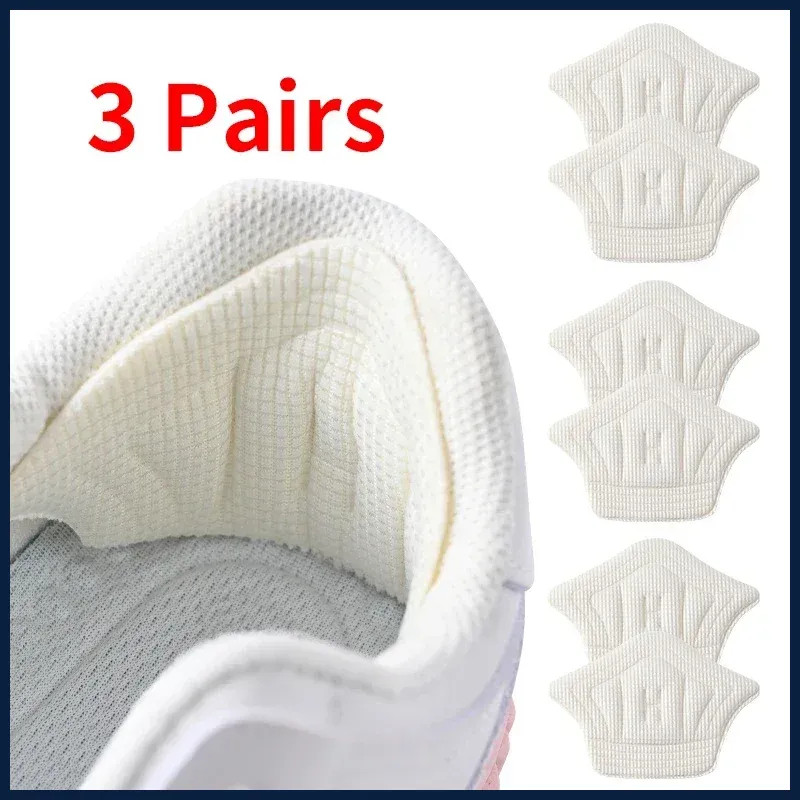 3pair/6pcs Insoles Patch Heel Pads for Sport Shoes Back Sticker Adjustable Size