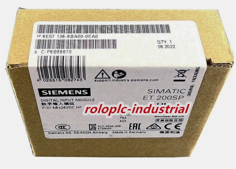 New Siemens 6ES7 136-6BA00-0CA0/6ES7136-6BA00-0CA0  Free Shipping