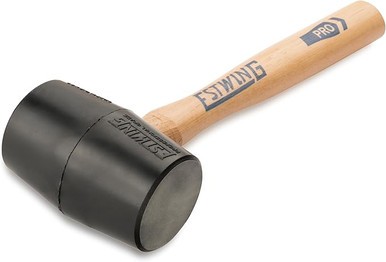 Estwing DH-12, 12 Oz Deadhead Rubber Mallet, Wood Handle