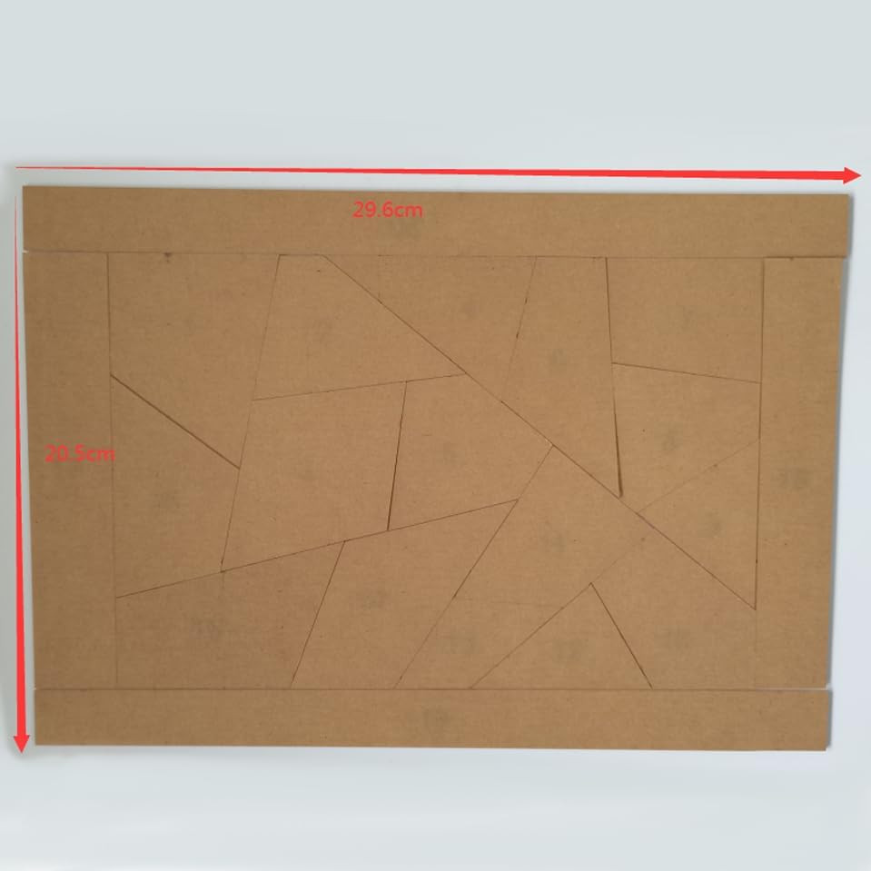 20PCS Acrylic Quilting Template Ruler with Numbered Sections, Clear Patchwork Ru