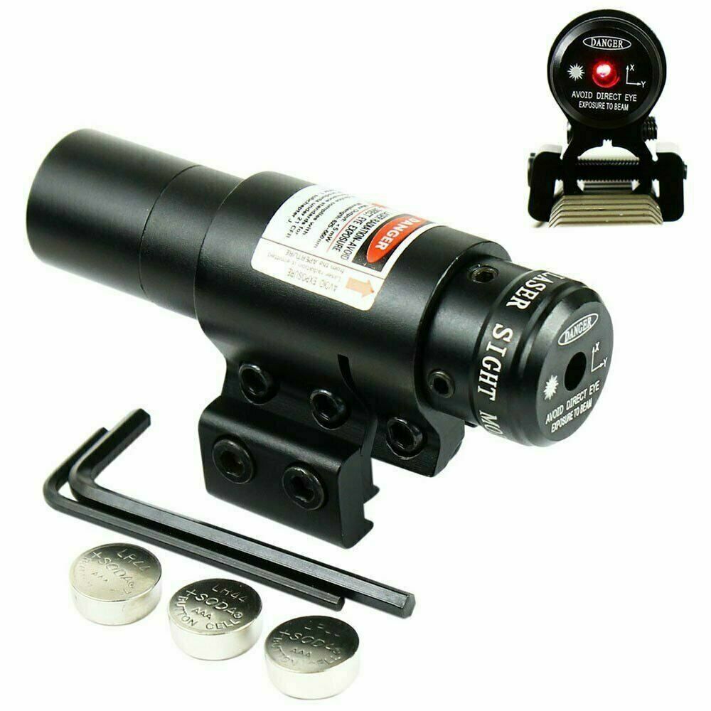 Compact Adjustable Red Dot Laser sight w/ Mount for 20mm Picatinny & 11mm Rails
