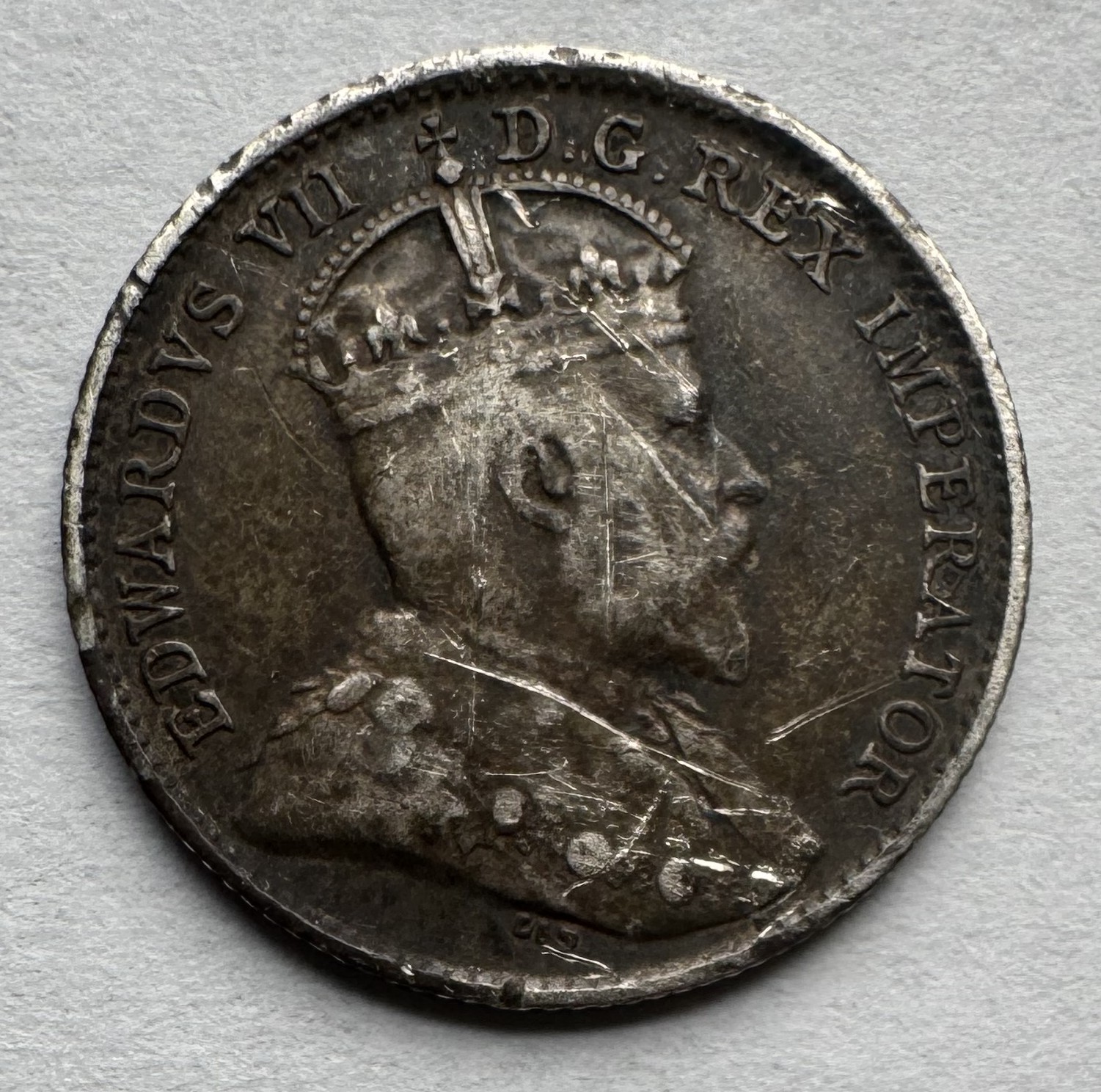 CANADA NEWFOUNDLAND 1903 5 CENTS .925 SILVER KM# 7 EDWARD VII
