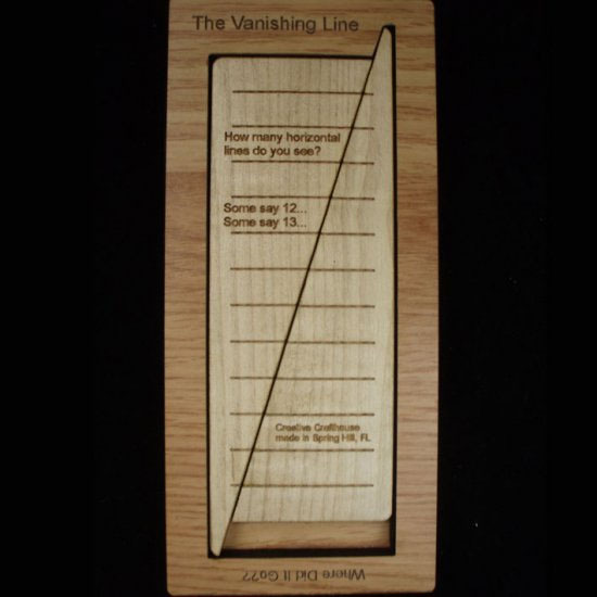 Vanishing Line - where did it go? Math magic illusion puzzle