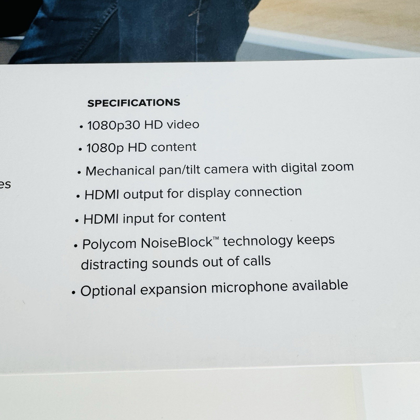 Polycom RealPresence Debut 1080p Video Conferencing System Open Box Complete