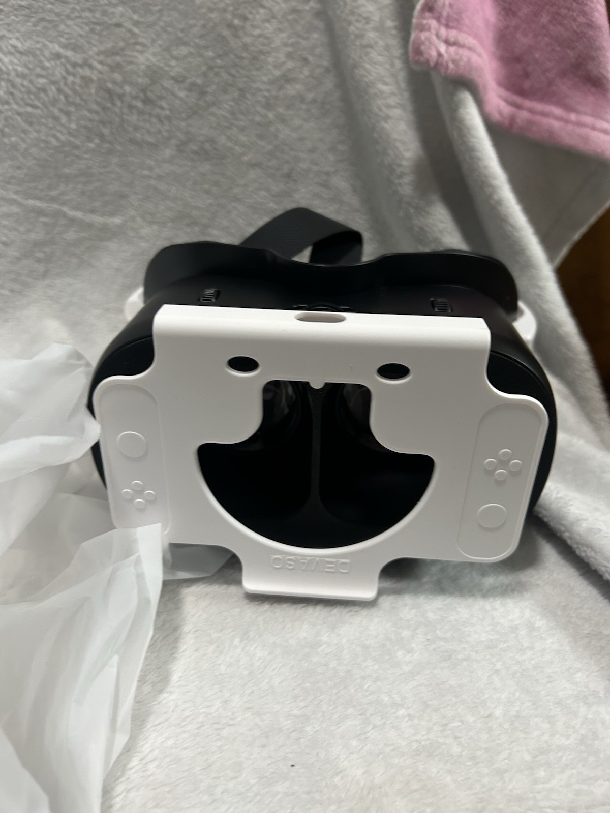DEVASO Upgraded VR Headset for Nintendo Switch & Switch OLED Black White