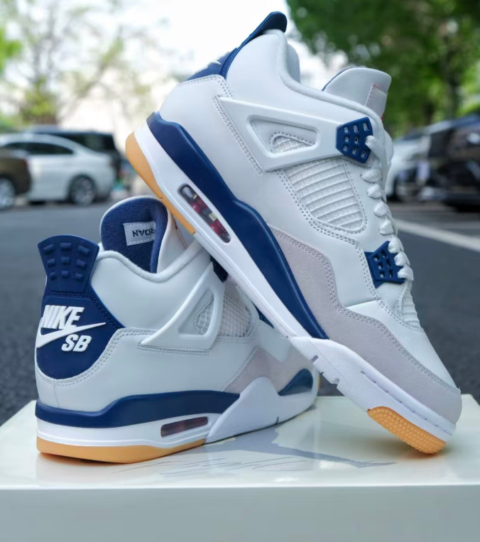 Nike Air Jordan 4 "Navy Blue" Retro Basketball Shoes US Size 7-12 DR5415-100
