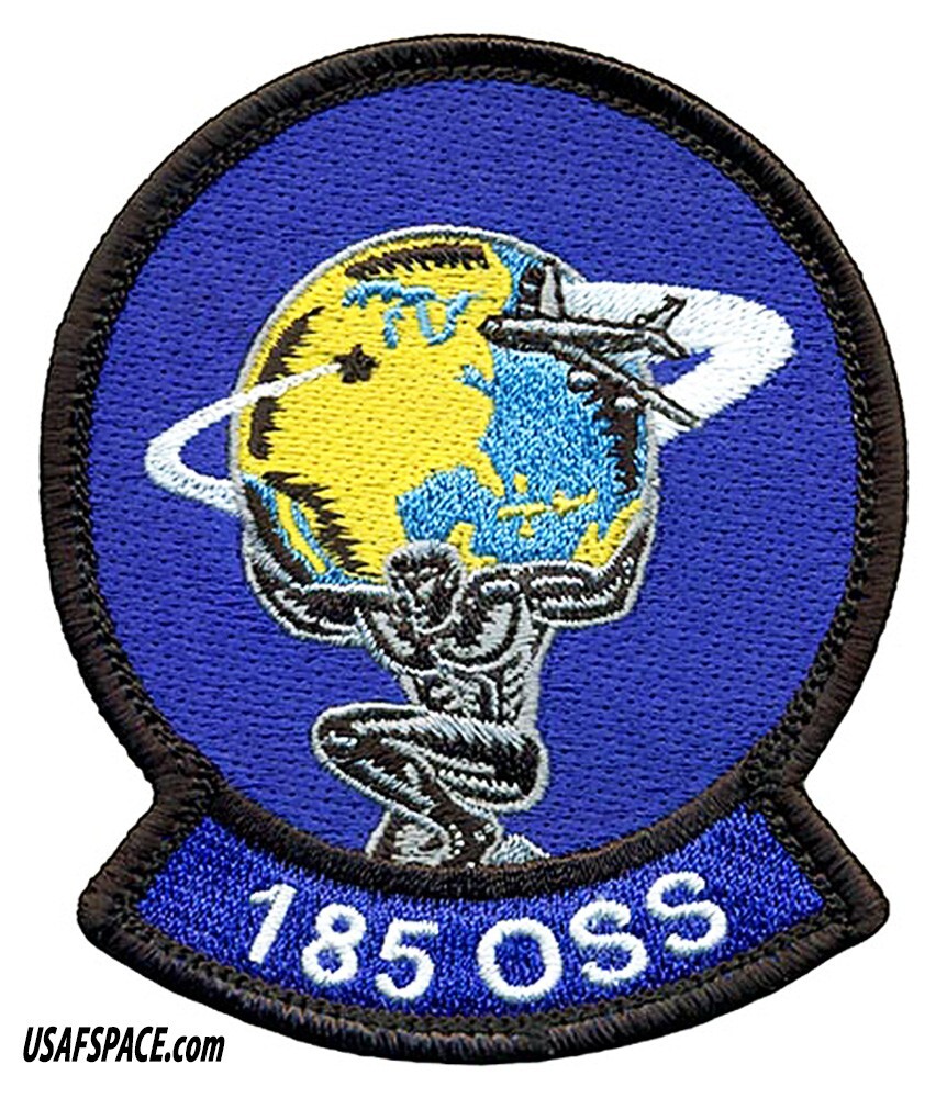 USAF 185 OPERATIONS SUPPORT SQ -185 OSS- AMC -Iowa ANG- ORIGINAL VEL PATCH