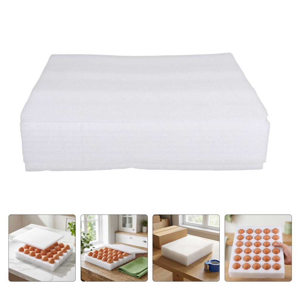 2 Set Foam Egg Shipping Holder Pearl Cotton Storage Tray Camping