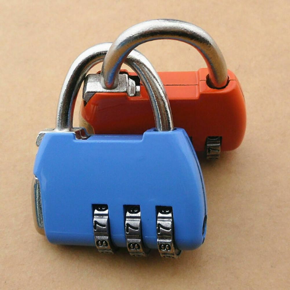 TSA Security 3 Digit Combination Travel Suitcase Luggage Bag Code Lock Padlock